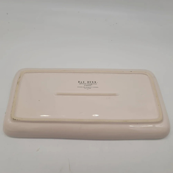 NWOT Rae Dunn JUST MARRIED Platter Rectangular Plate Off White / Black - Picture 8 of 8